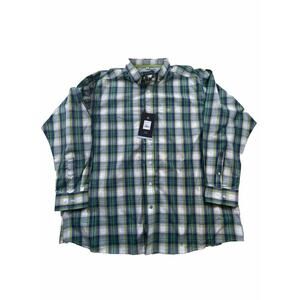Ariat Pro Series Jelly Bean Green/Blue Plaid 2XL Button Up Long Sleeve Men’s